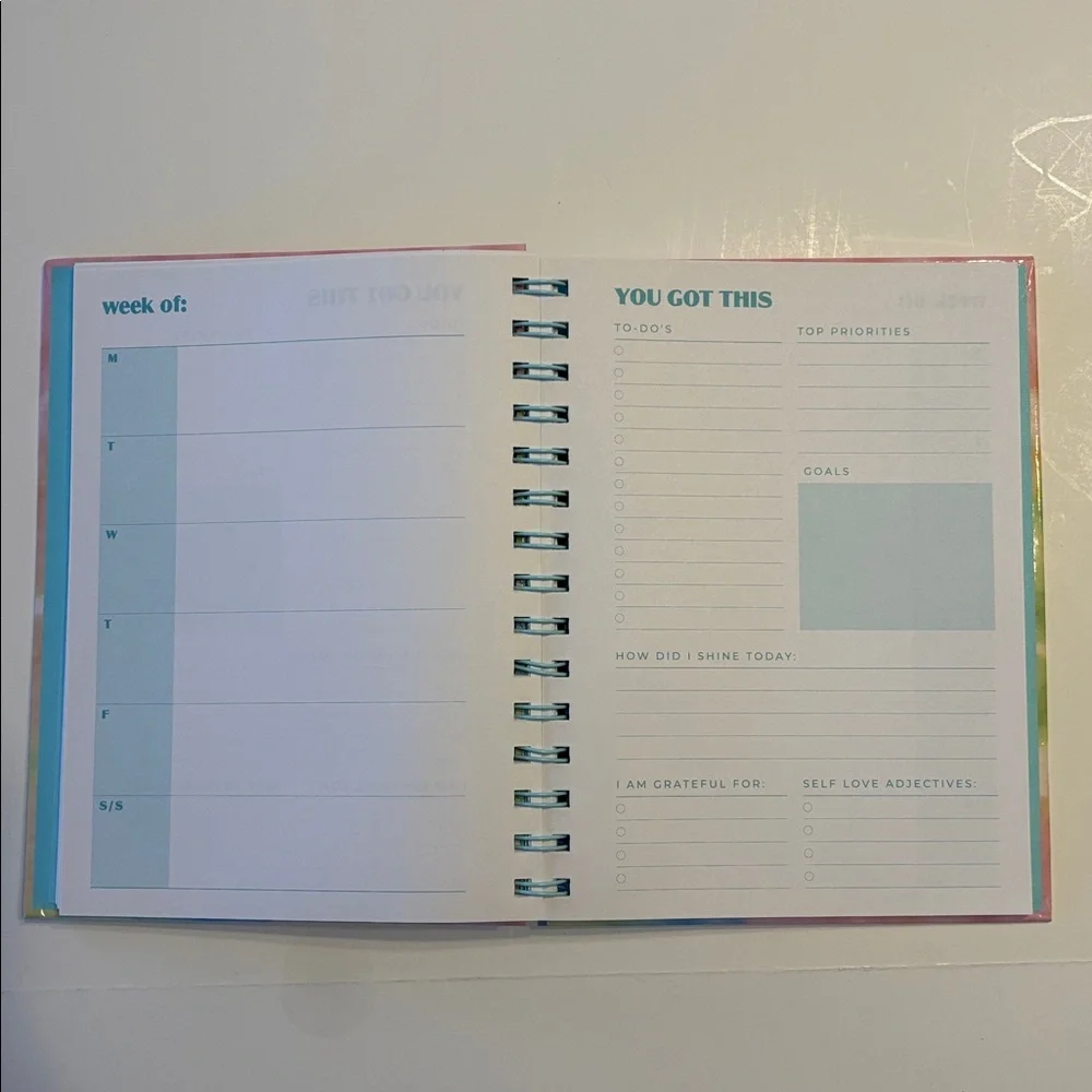Stoney Clover Lane x Target Undated Weekly Planner in Rainbow Tie Dye